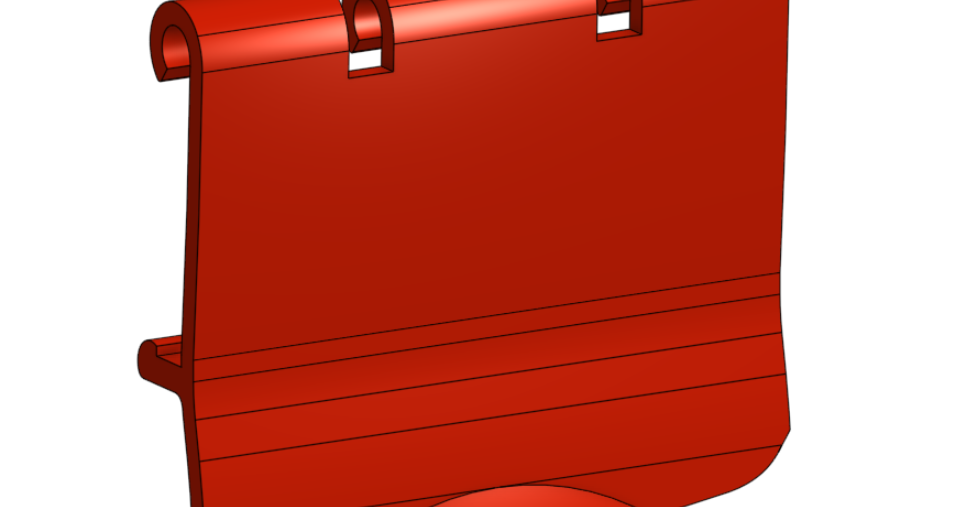 3D printed Hyper Tough replacement clip installed on a small parts organizer case