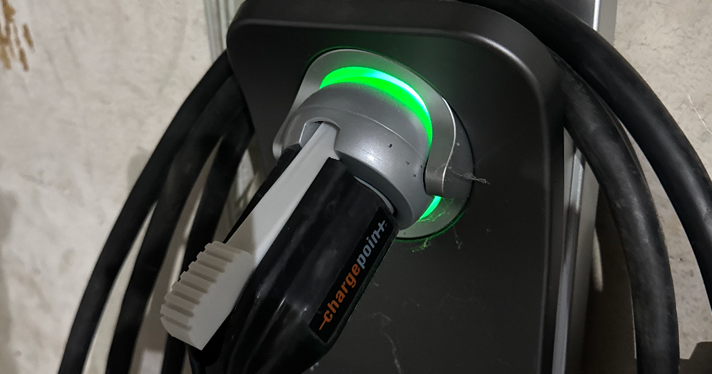 ChargePoint J1772 replacement lever latch 3D model for repairing a broken charging handle release