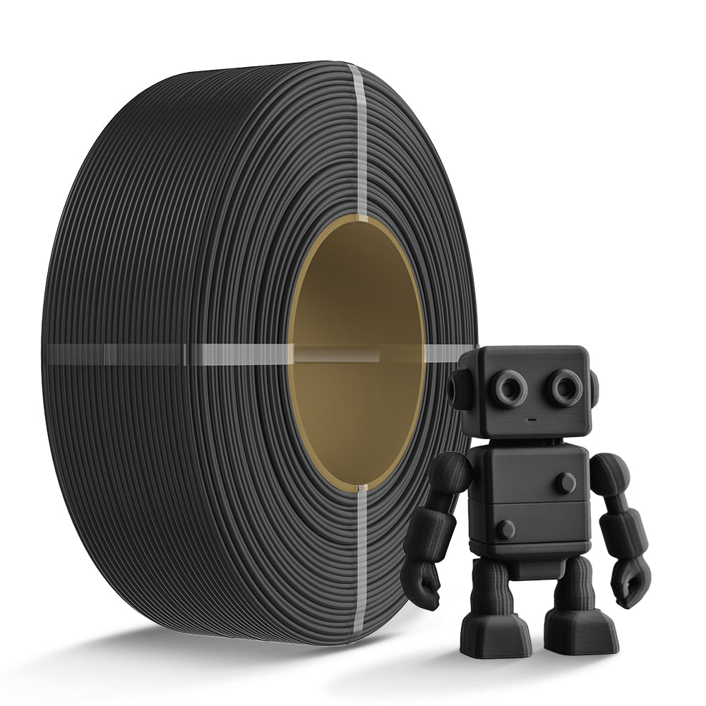 SUNLU matte black PETG refill filament for SUNLU and Bambu reusable spools