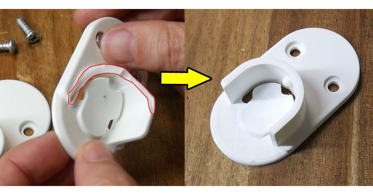 IKEA Wardrobe Replacement Bracket: A 3D Printed Fix for Broken HJALPA Clothes Rail Supports in PLATSA Closets