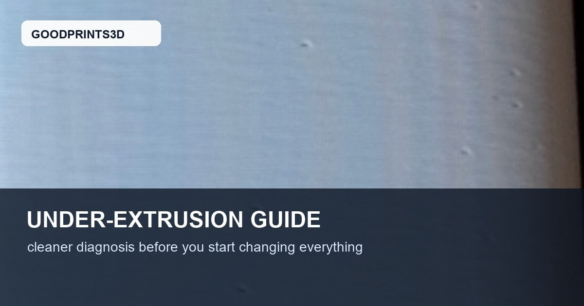How to Fix Under-Extrusion in 3D Printing Without Rebuilding Your Whole Profile featured image