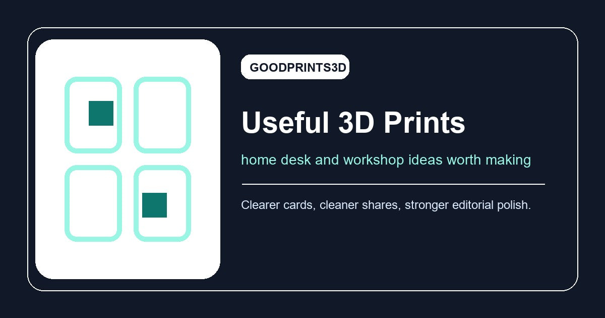 Featured image for the useful 3D prints guide