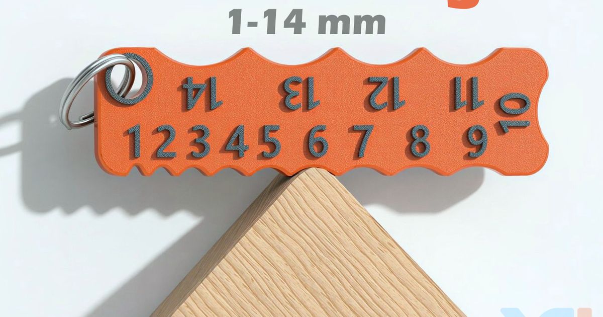 3D printed radius gauge for checking rounded corners and curved shop profiles