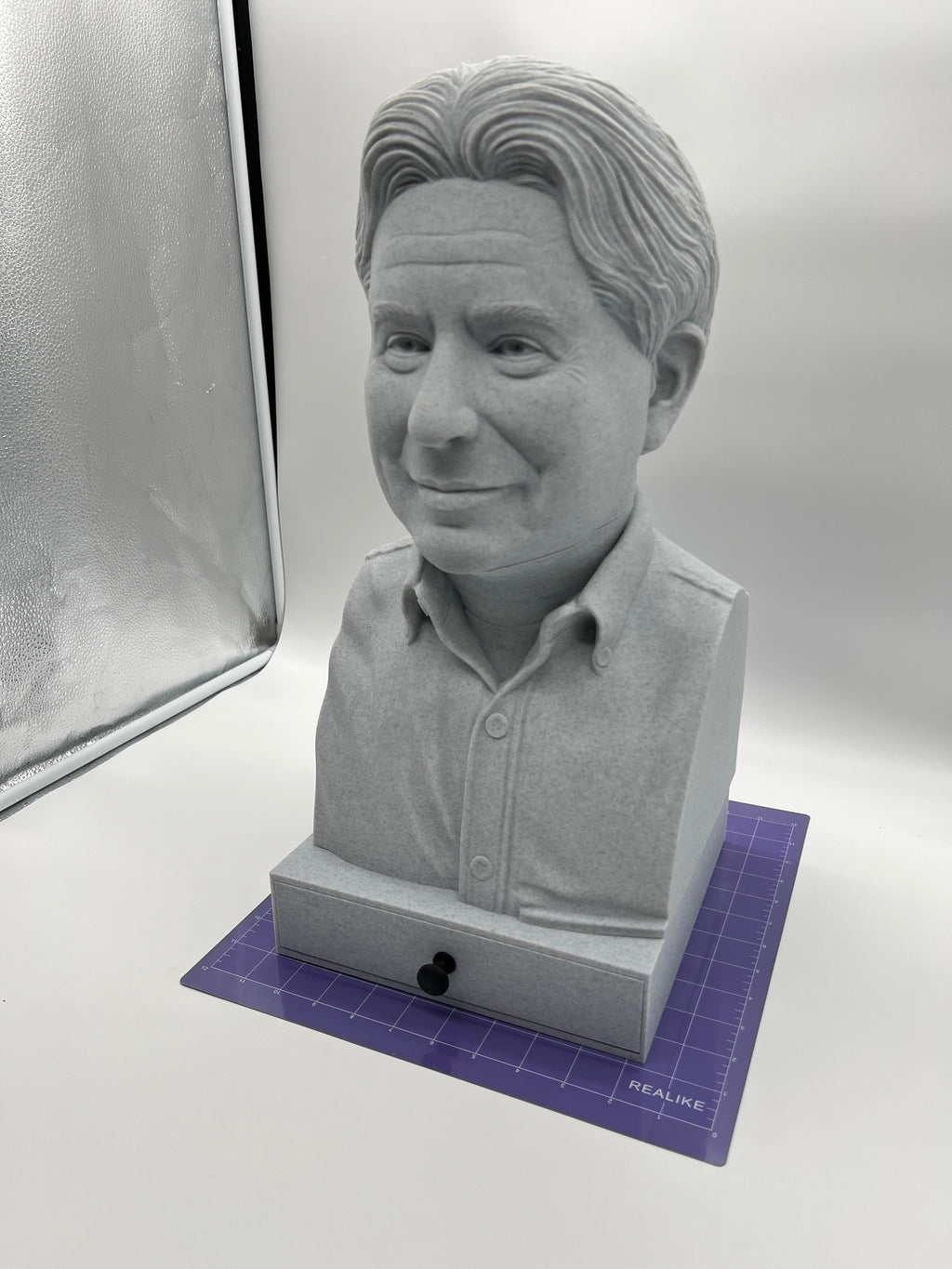 Custom Hand-Sculpted 3D Printed Photo Bust