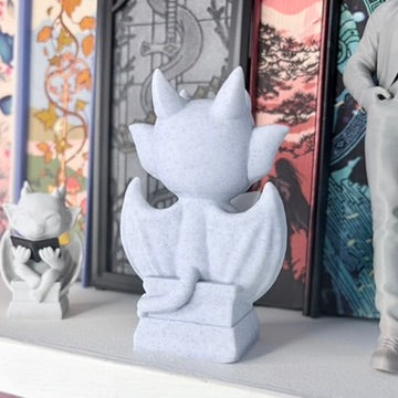 Reading Gargoyle Bookshelf Decor