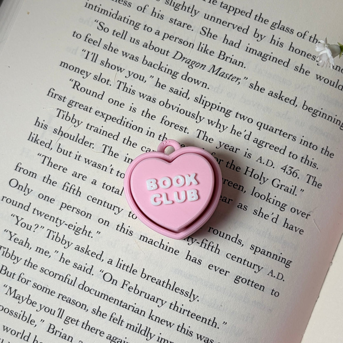 3D Printed Bookish Conversation Heart Fidget Clicker
