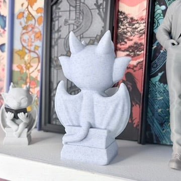 Reading Gargoyle Bookshelf Decor