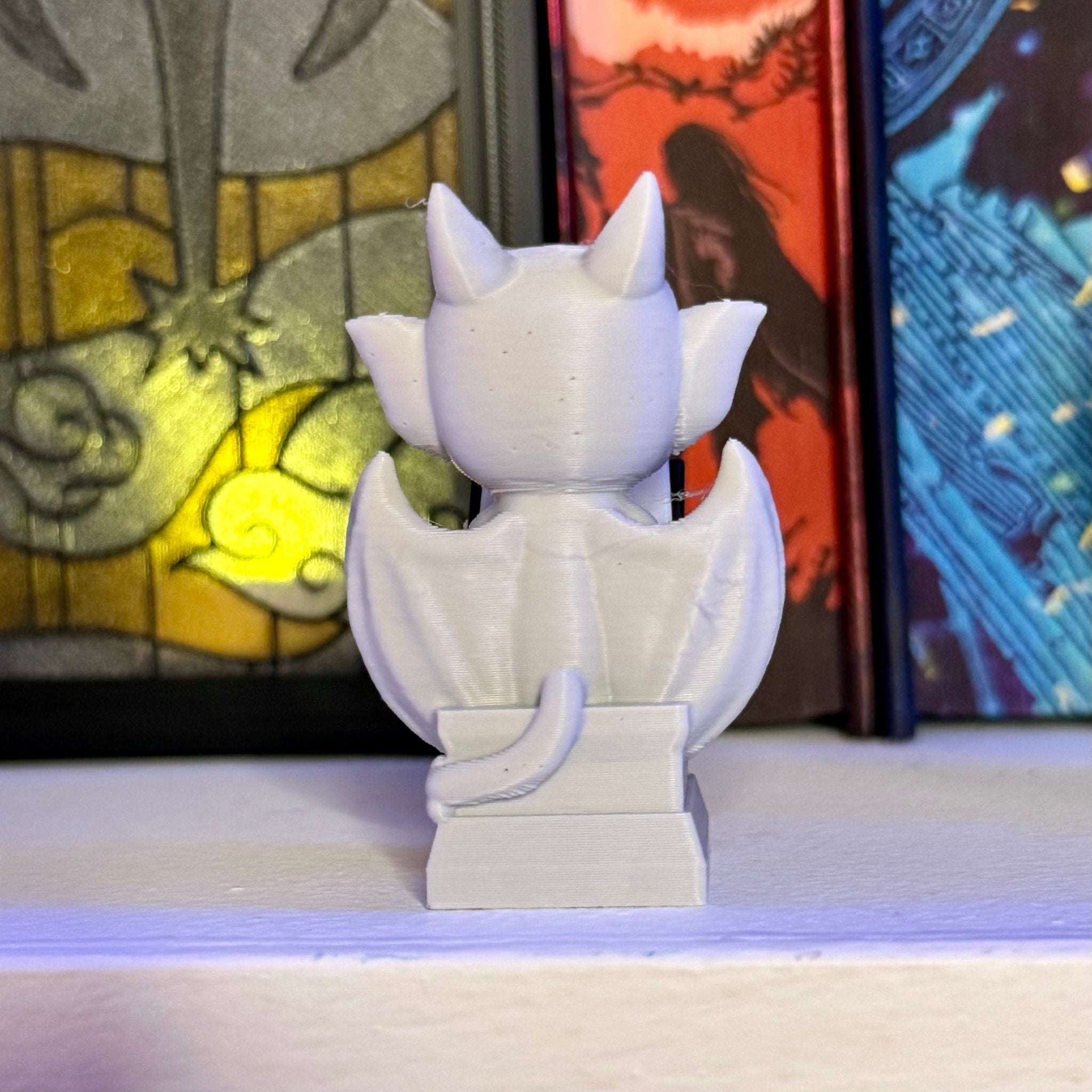 Reading Gargoyle Bookshelf Decor