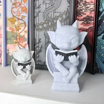 Reading Gargoyle Bookshelf Decor