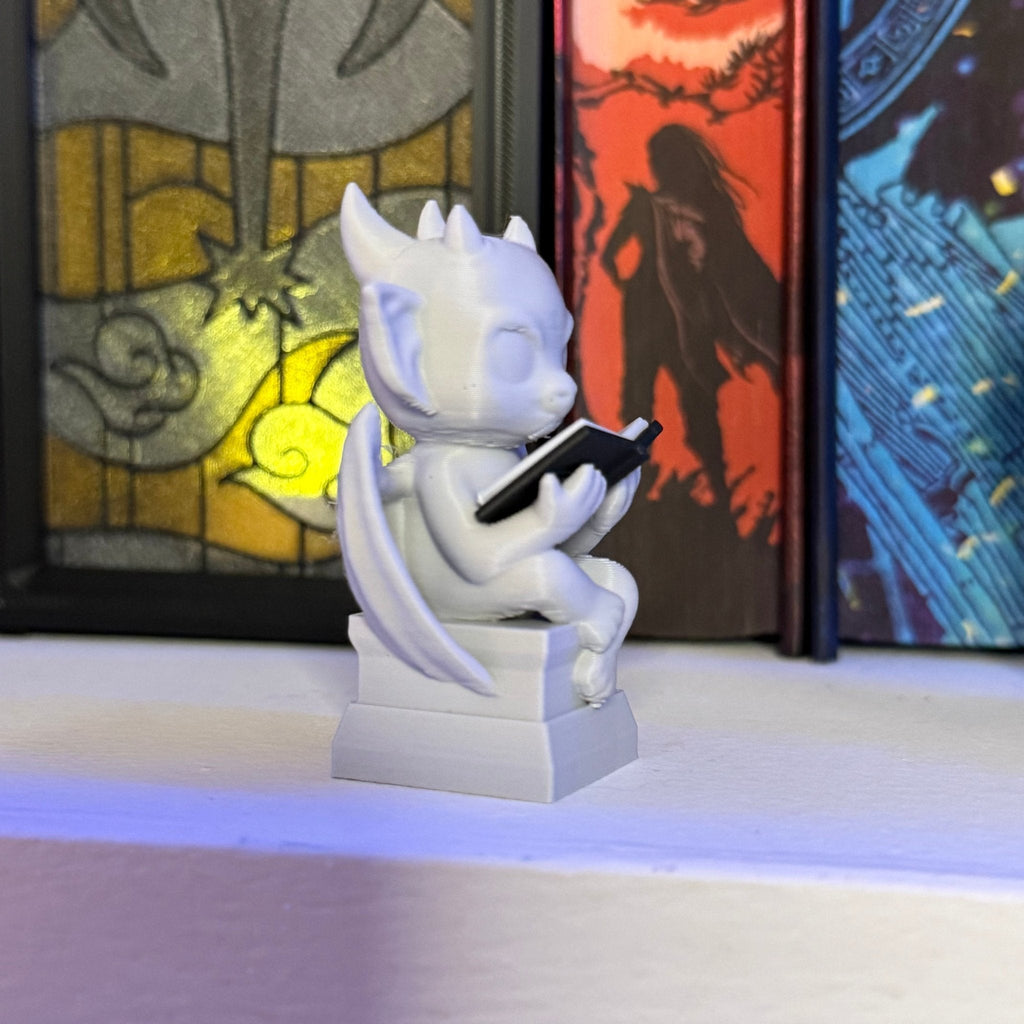 Reading Gargoyle Bookshelf Decor