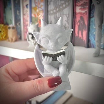 Reading Gargoyle Bookshelf Decor