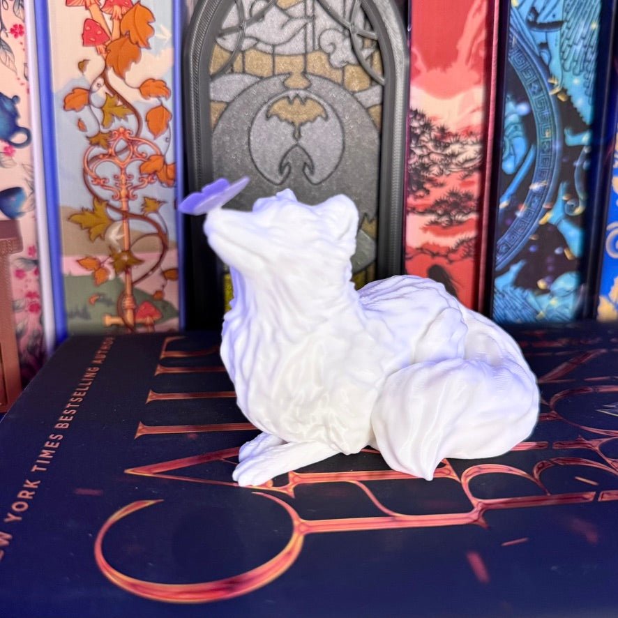 3D-Printed Fox and Butterfly Shelf Decor