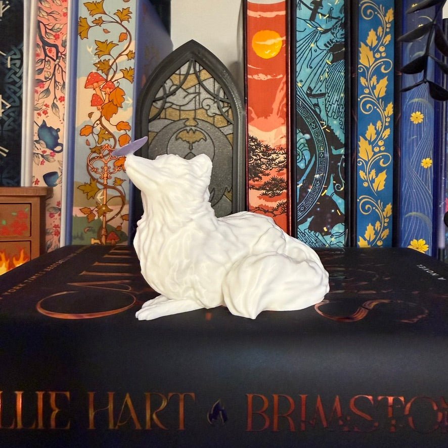 3D-Printed Fox and Butterfly Shelf Decor