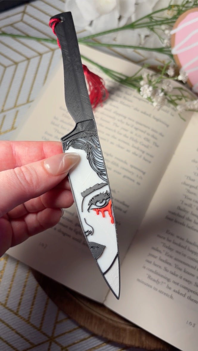 Illustrated Knife 3D Printed Bookmark