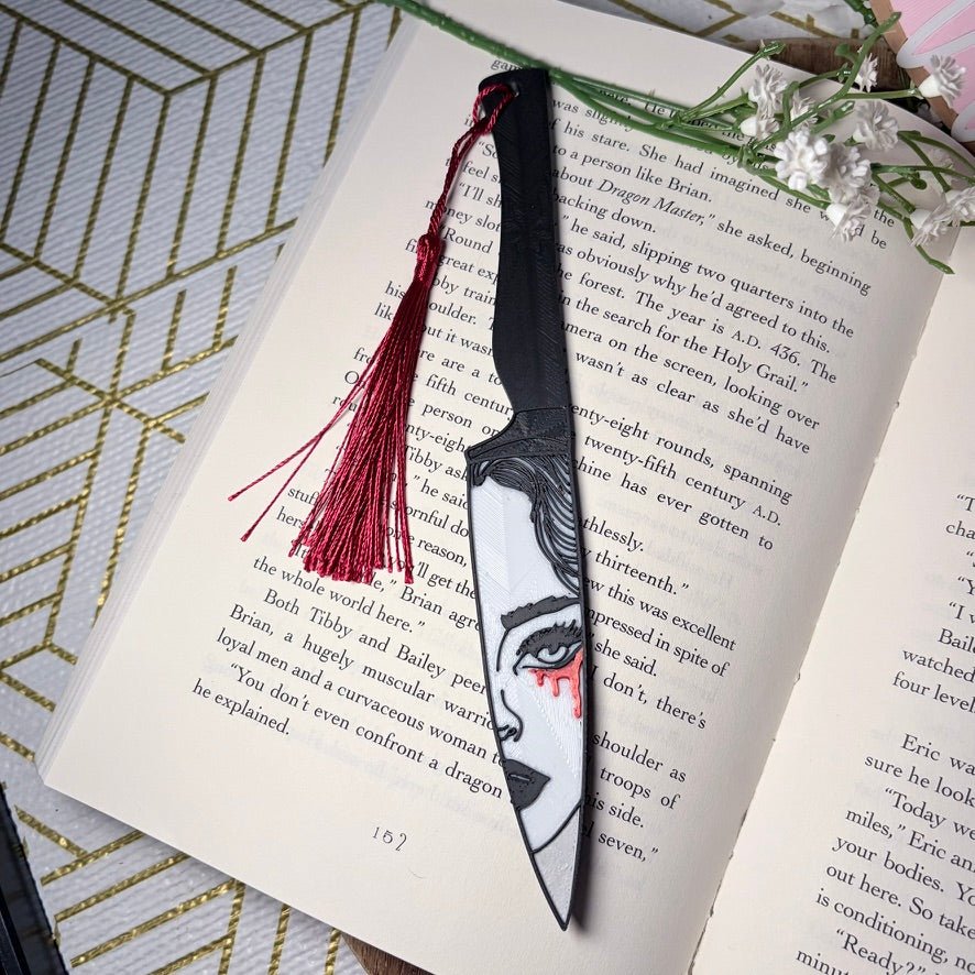 Illustrated Knife 3D Printed Bookmark