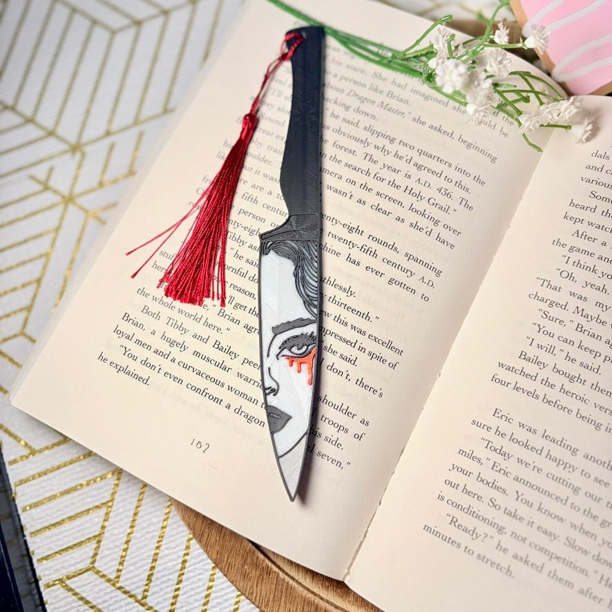 Illustrated Knife 3D Printed Bookmark