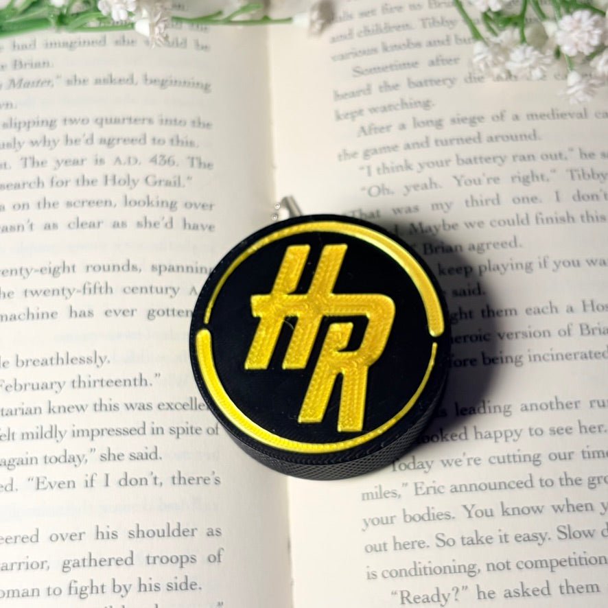 3D Printed Hockey Romance Hockey Puck Keychain