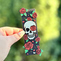 Little Mouse Skull and Rose Bookmark