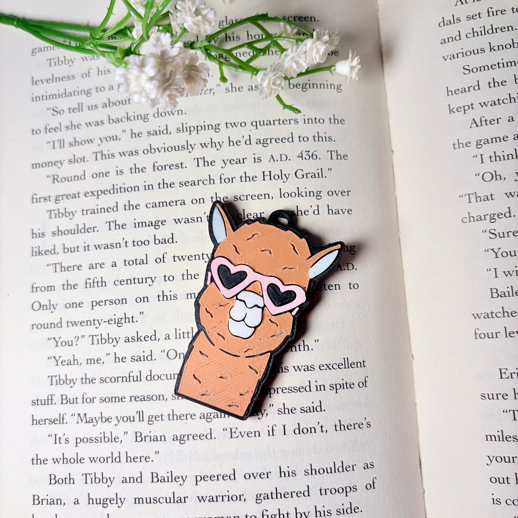 Llama 3D Printed Soda Can Opener Keychain