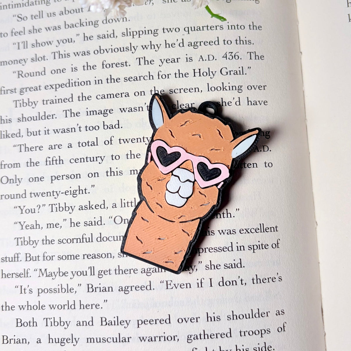 Llama 3D Printed Soda Can Opener Keychain