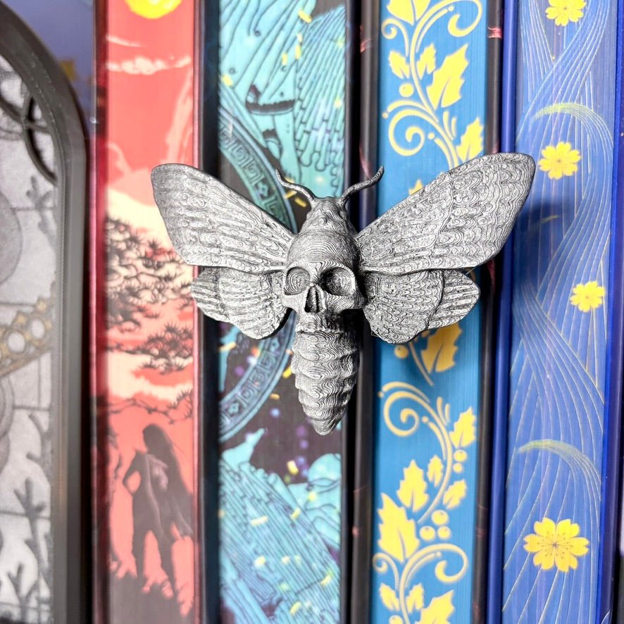 3D Printed Moth Book Spine Hugger