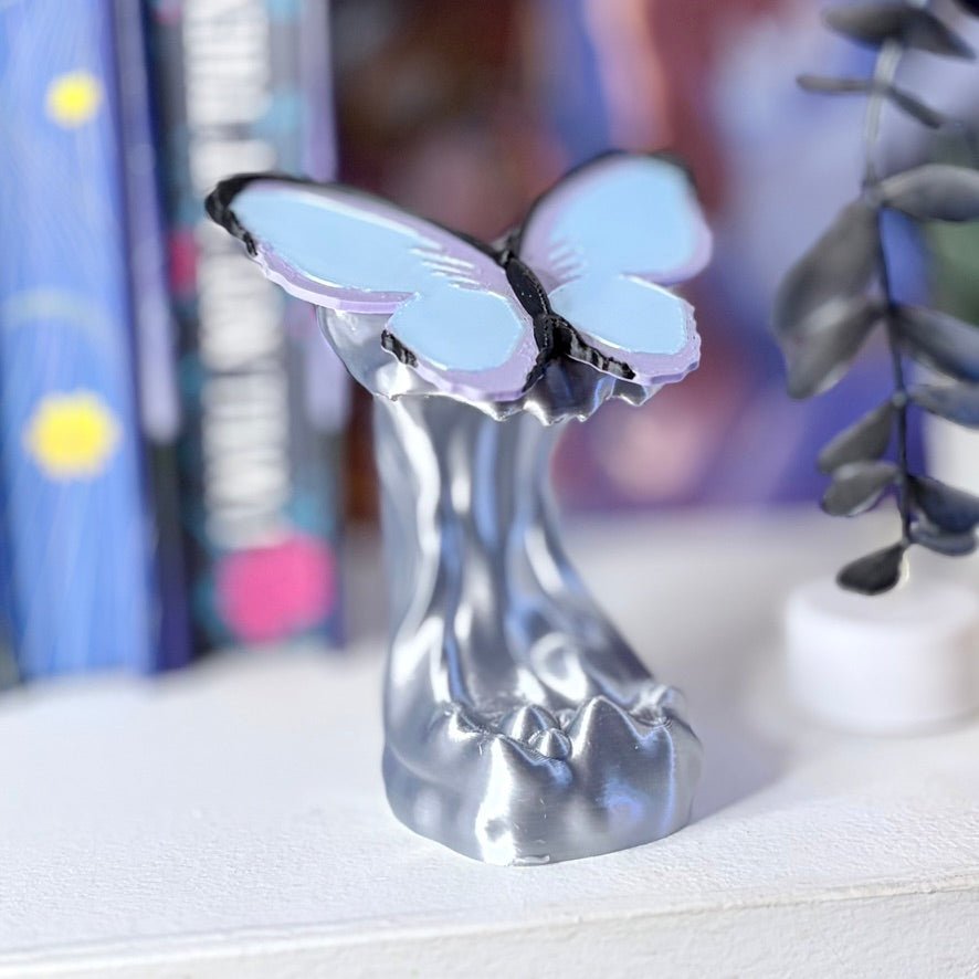 Quicksilver Butterfly Bookshelf Decor