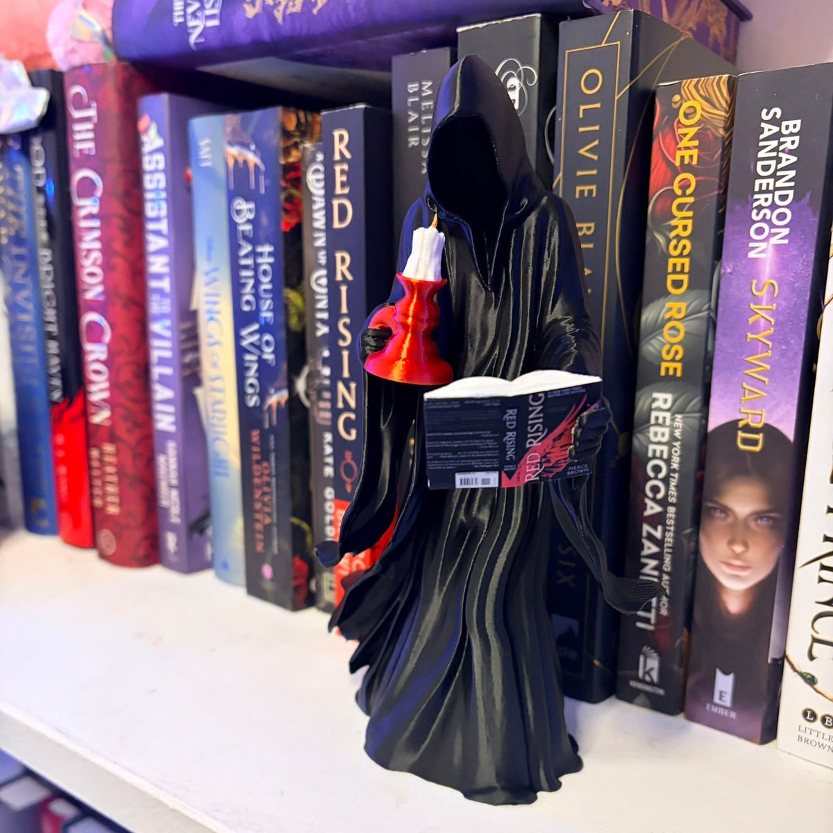 3D Printed Reaper Reading a Book