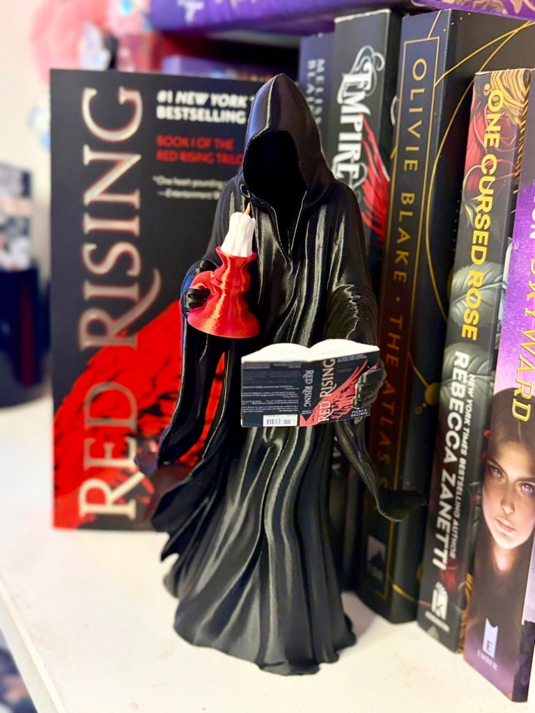 3D Printed Reaper Reading a Book