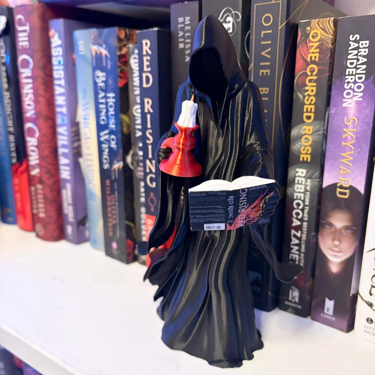 3D Printed Reaper Reading a Book