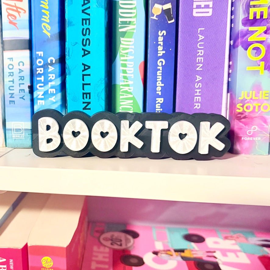 3d Printed Shelf Sign - "BOOKTOK"