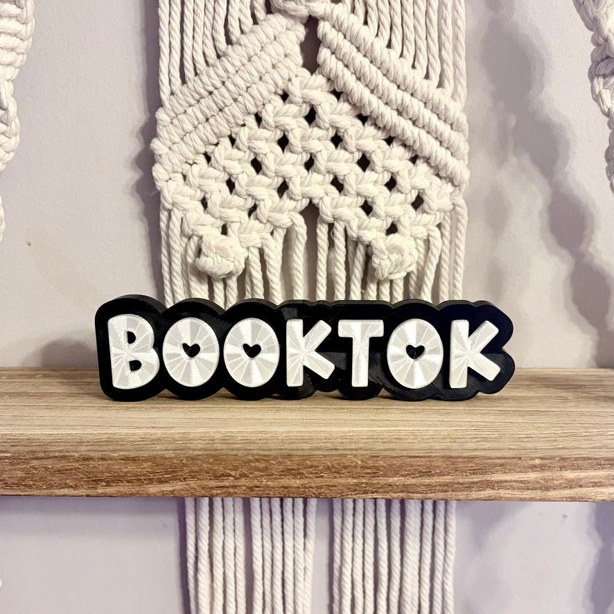 3d Printed Shelf Sign - "BOOKTOK"