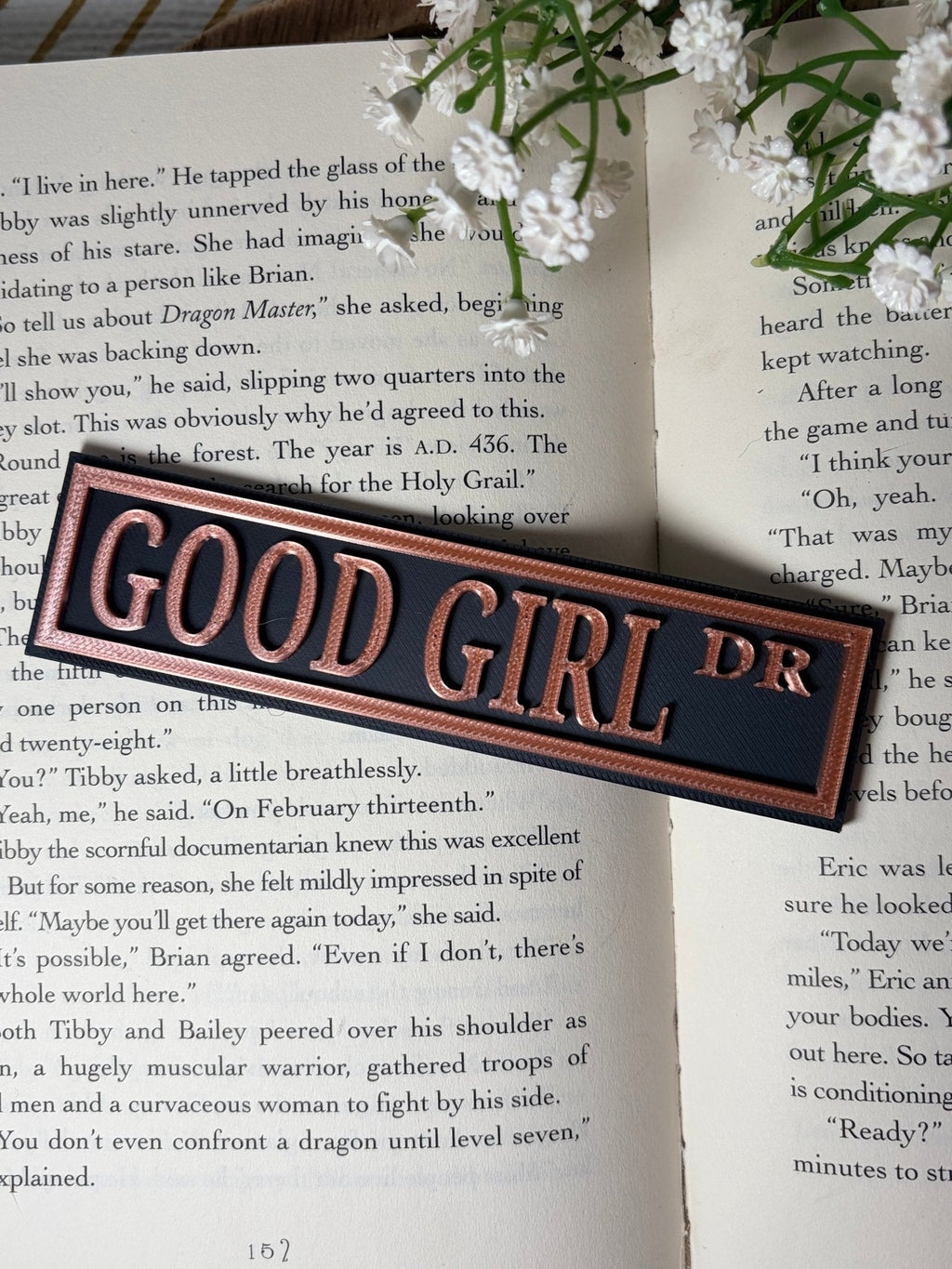 Good Girl Dark Romance 3D Printed Shelf Sign