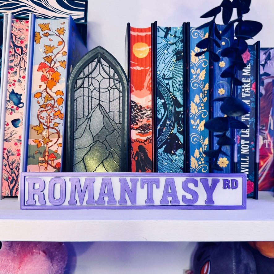 3d Printed Shelf Sign - Romantasy RD