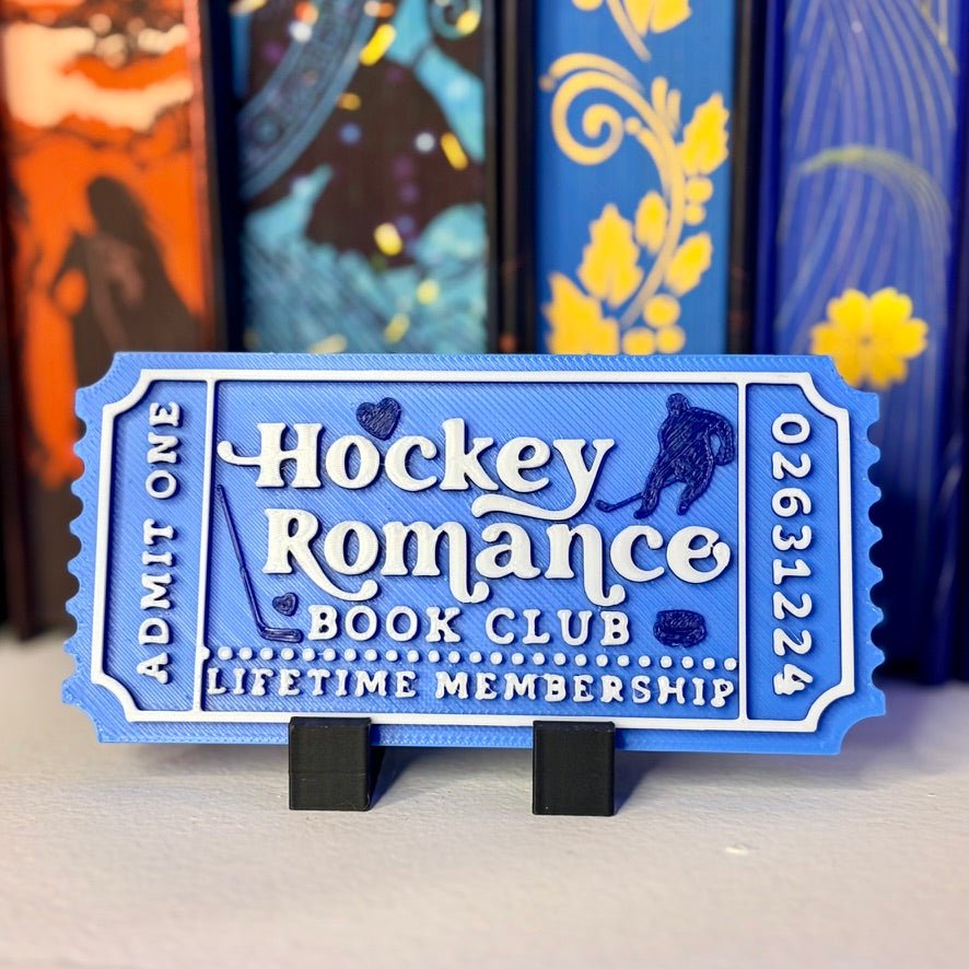 Hockey Romance 3D-Printed Shelf Ticket