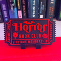 Horror Book Club 3D-Printed Shelf Ticket