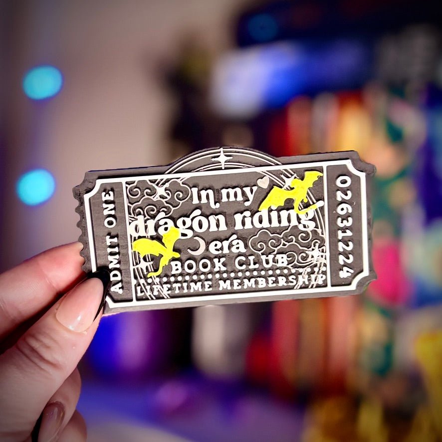3D-Printed Dragon-Riding Era Shelf Ticket