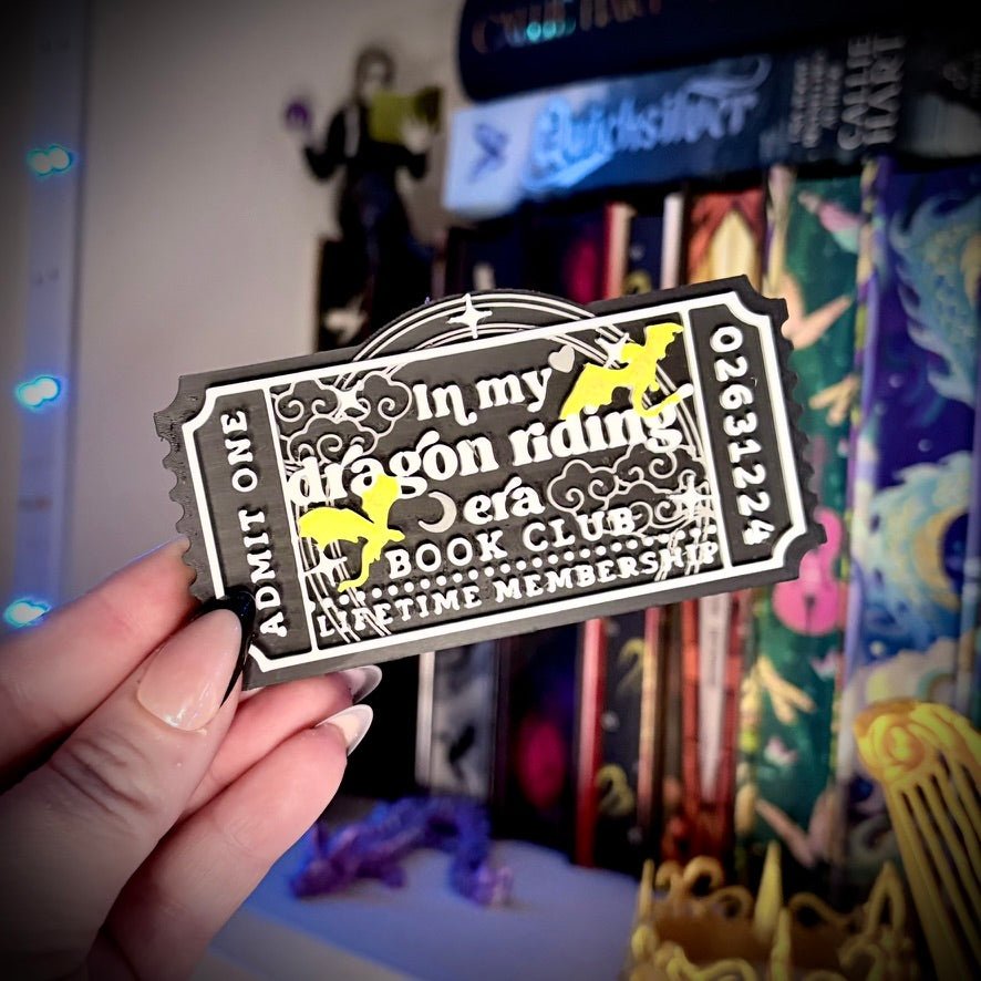 3D-Printed Dragon-Riding Era Shelf Ticket