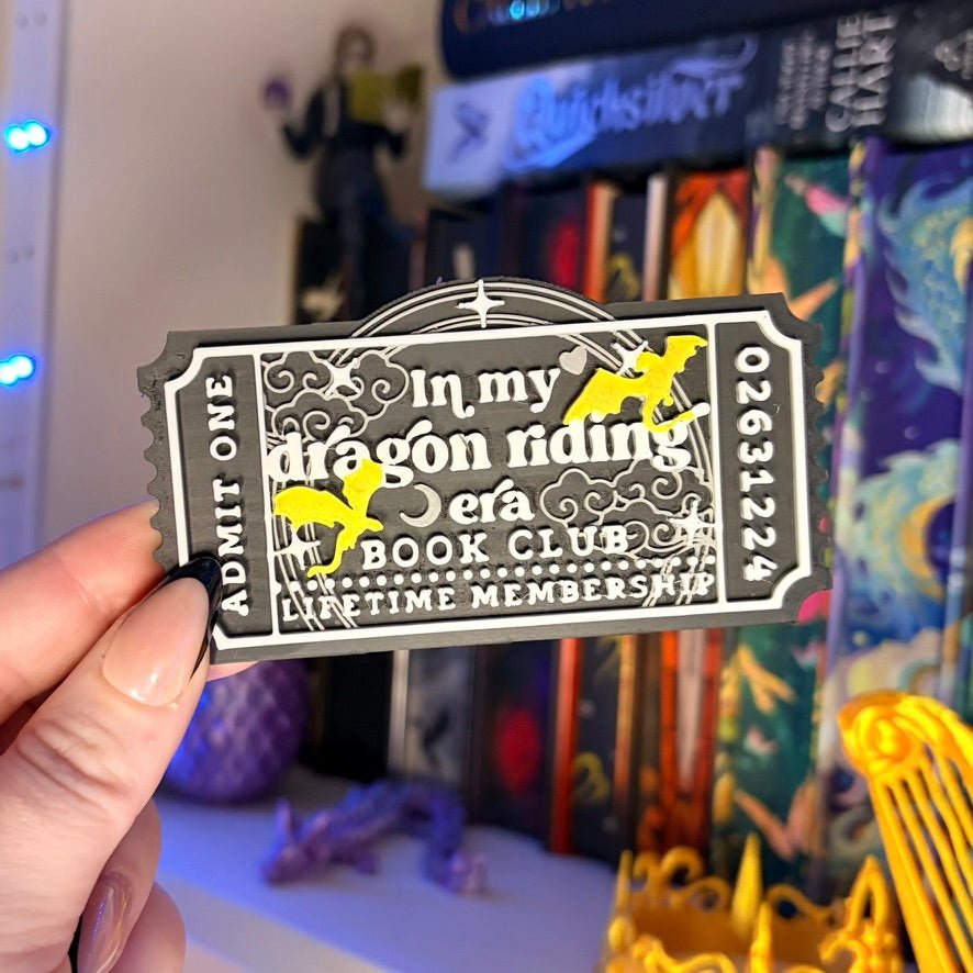 3D-Printed Dragon-Riding Era Shelf Ticket
