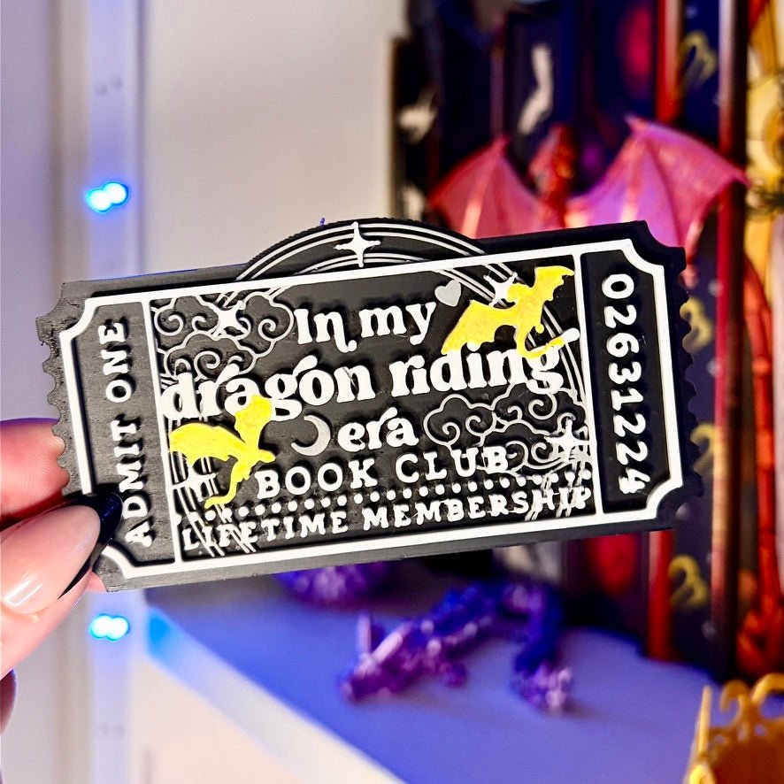 3D-Printed Dragon-Riding Era Shelf Ticket