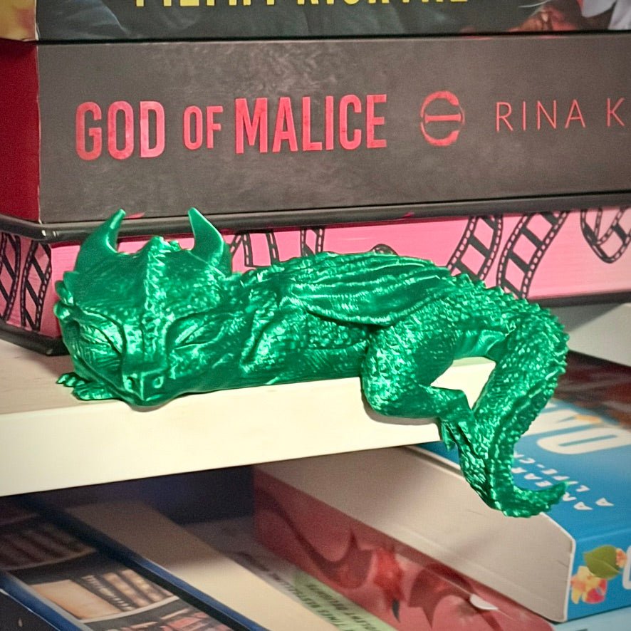Sleeping Dragon Bookshelf Decor