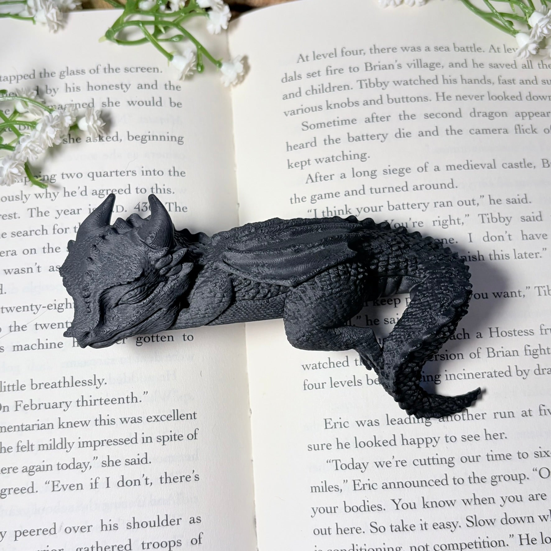 Sleeping Dragon Bookshelf Decor