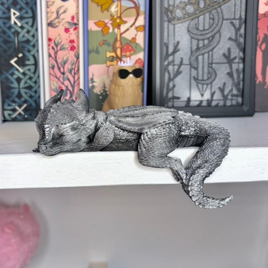 Sleeping Dragon Bookshelf Decor