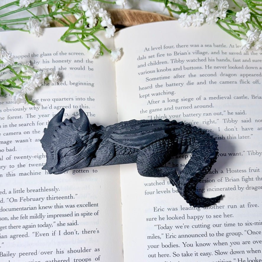 Sleeping Dragon Bookshelf Decor