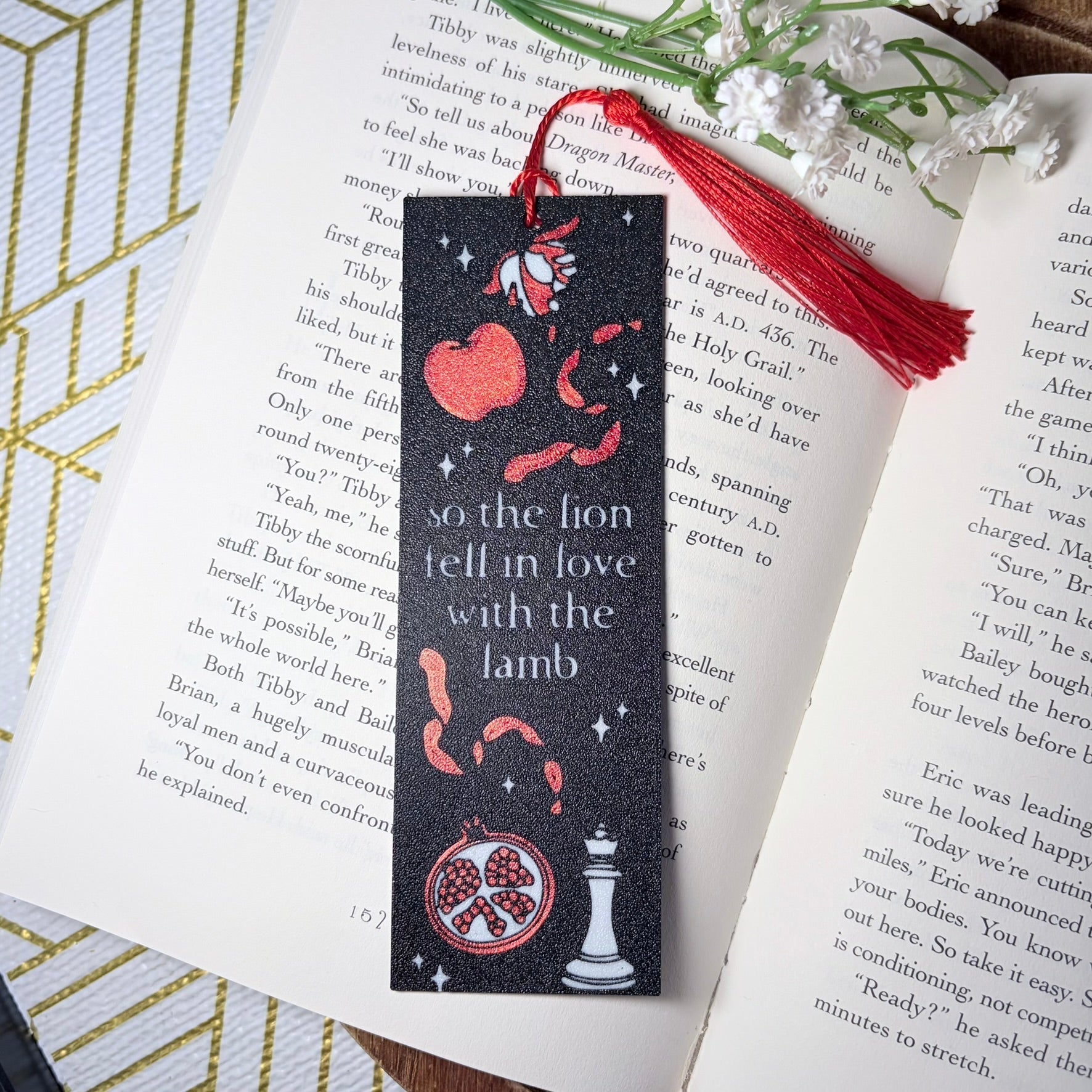 3d Printed so the lion fell in love with the lamb Bookmark