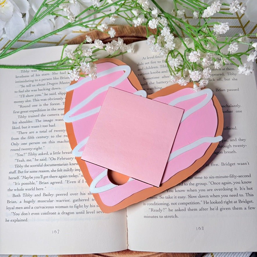 Sugar Cookie 3D Printed 4 x 4 in Sticky Note Holder