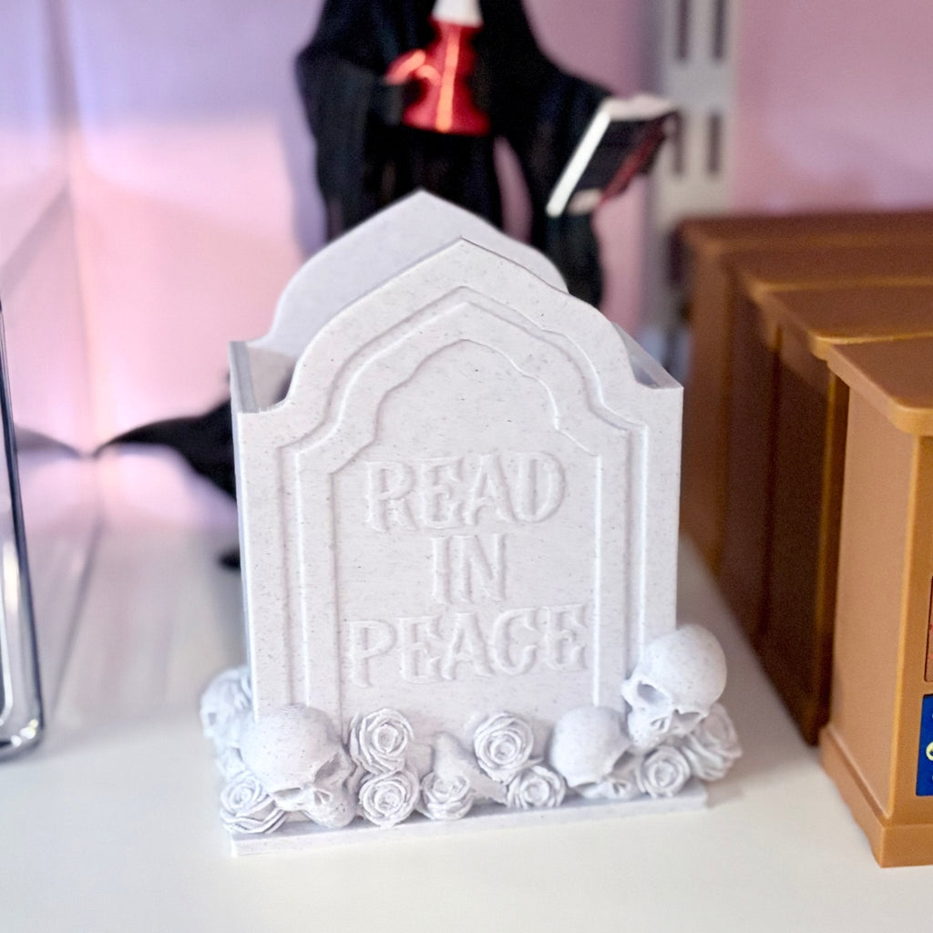 3D Printed Read in Peace Tombstone Bookmark Holder