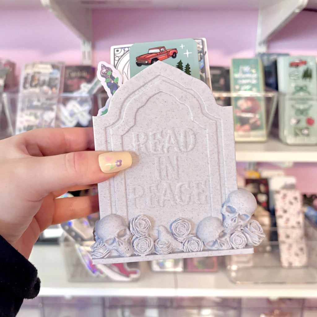 3D Printed Read in Peace Tombstone Bookmark Holder