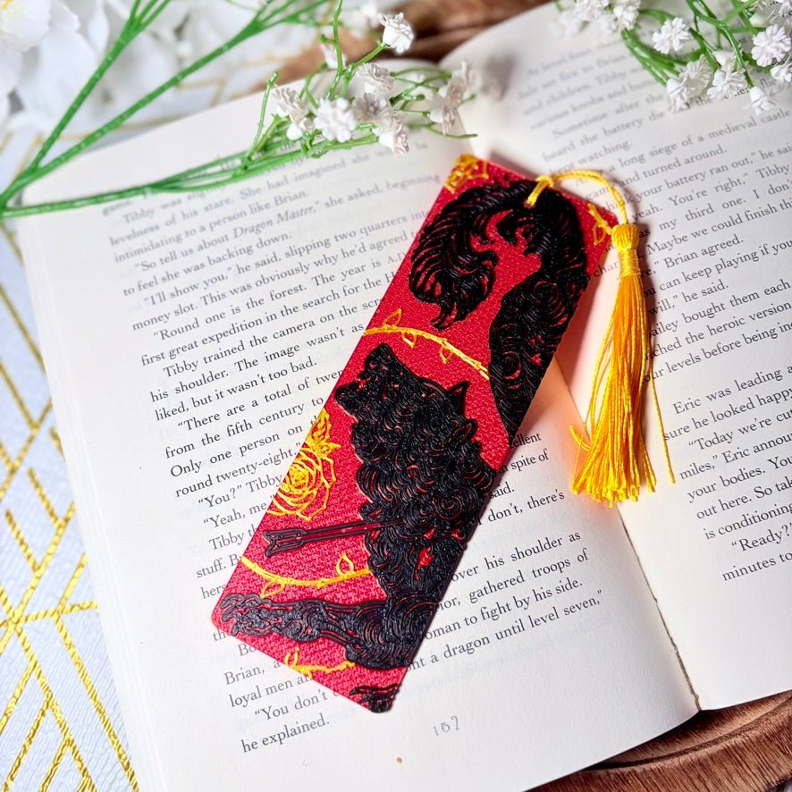 Wounded Wolf 3D Printed Bookmark