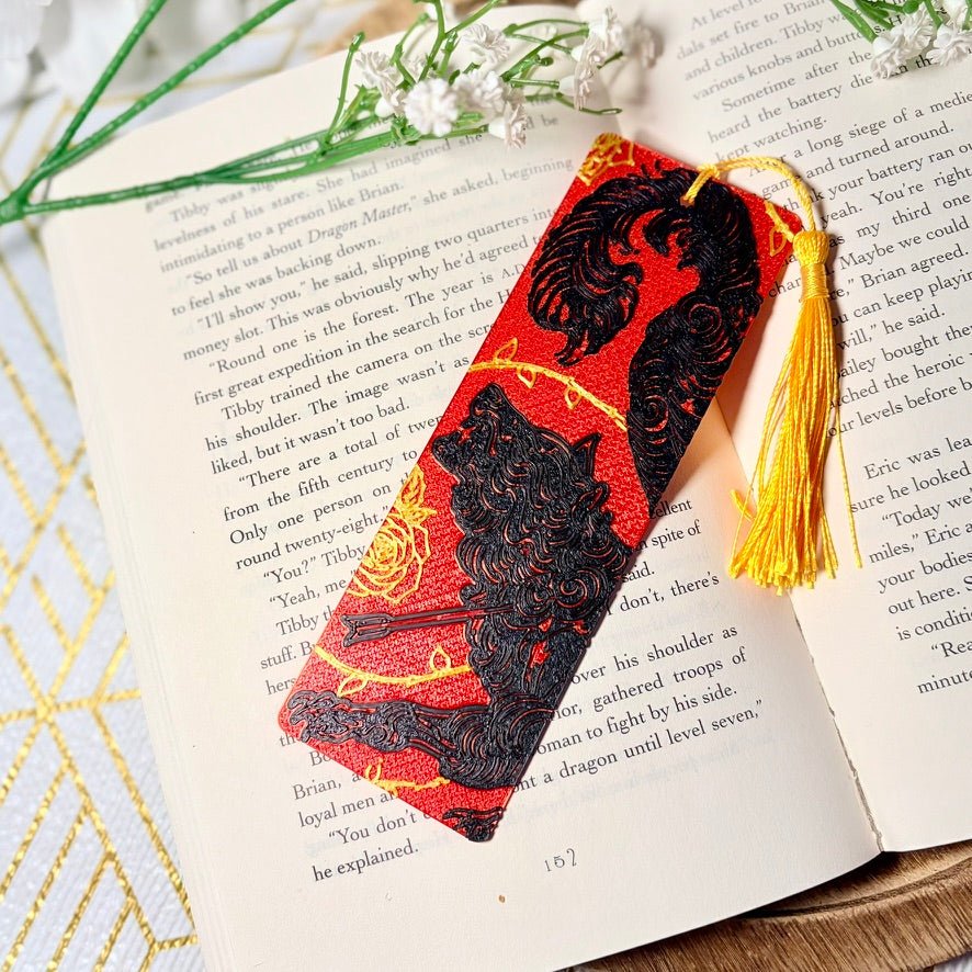 Wounded Wolf 3D Printed Bookmark