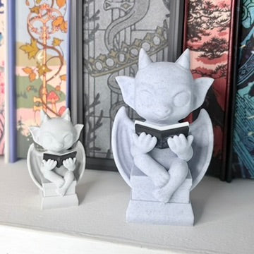 Reading Gargoyle Bookshelf Decor